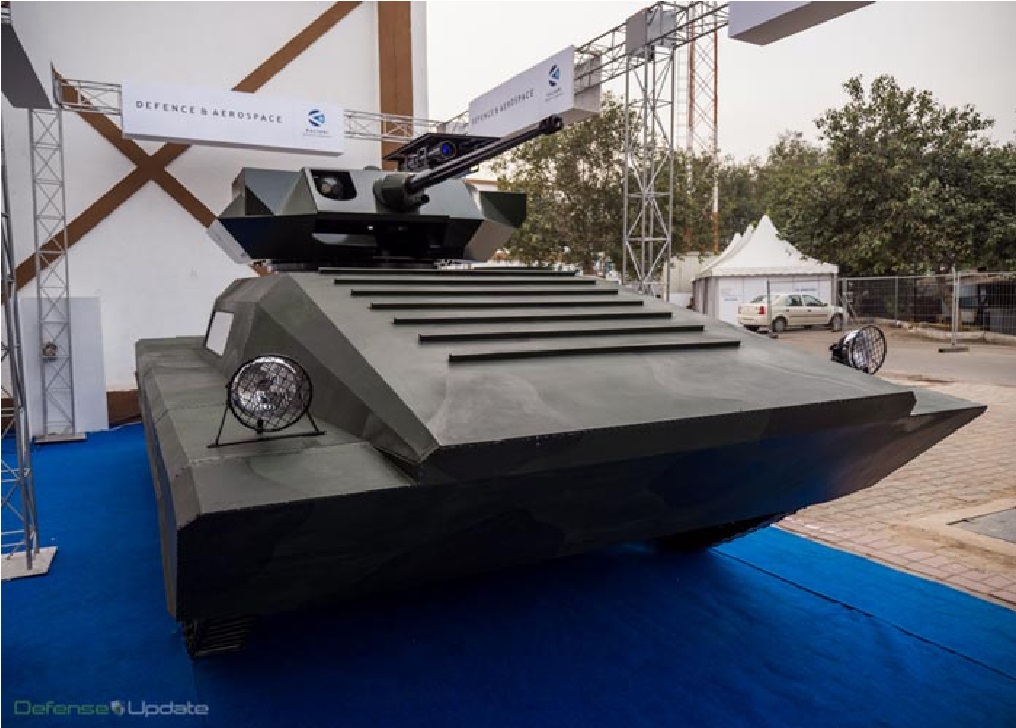Indijska izvedba oklepnega vozila BMP-2 z izraelskim orožjem samson-II