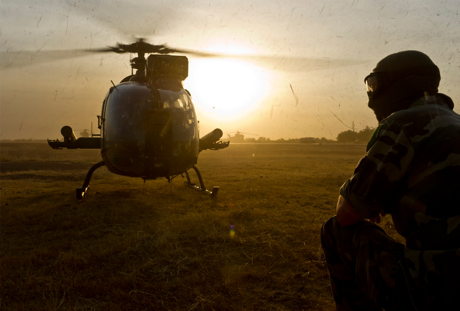 Operacija serval V Maliju - helikopter gazela