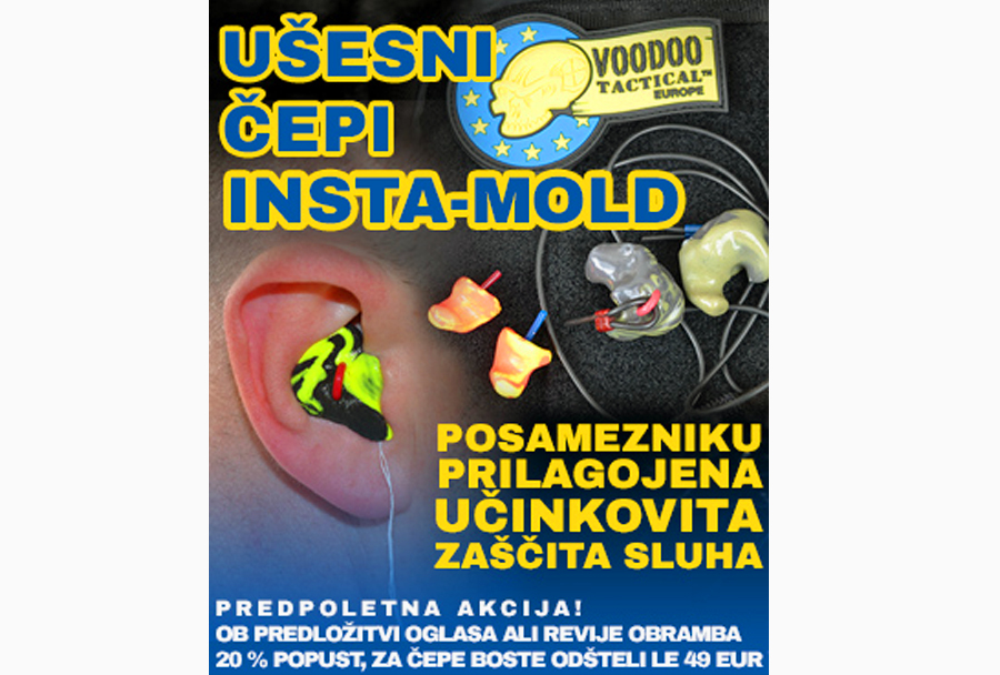 Strelski ušesni čepi Insta-Mold