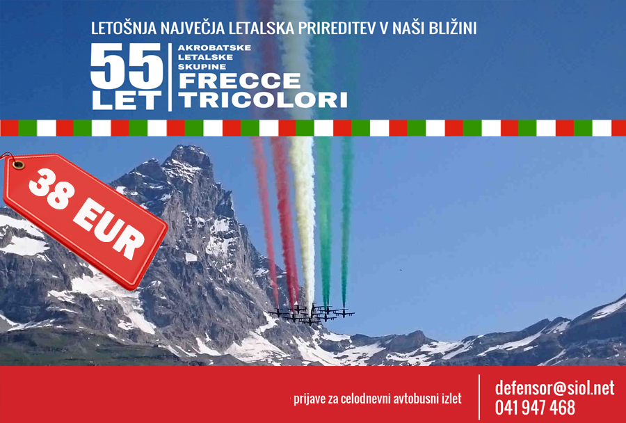 55-let Frecce Tricolori, Rivolto, Italija