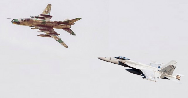 Su-22 in F/A-18 super hornet