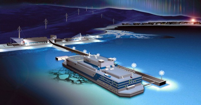 Koncept plavajoče jedrske elektrarne Akademik Lomonosov