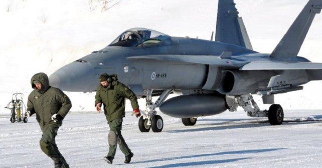 Finski lovec F/A-18C hornet