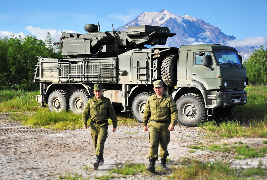 Testiranje raketnega sistema pancir-S1 na Kamčatki