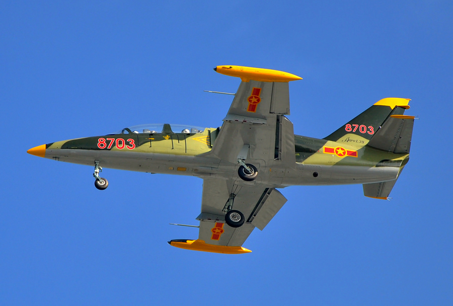 Trenažno bojno-letalo L-39 albatros.